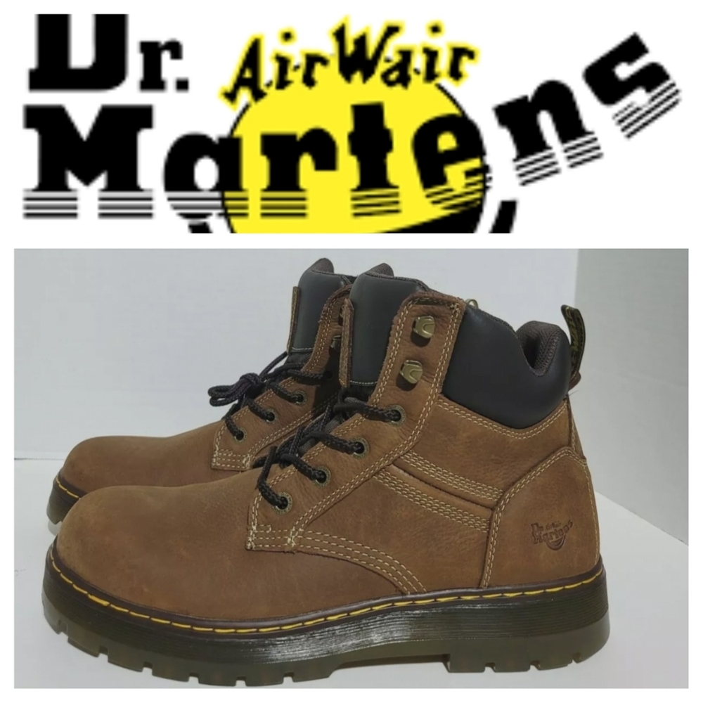 🟤Dr. Martens Gabion Mens Work Utility Boots Heritage Tan Greenland